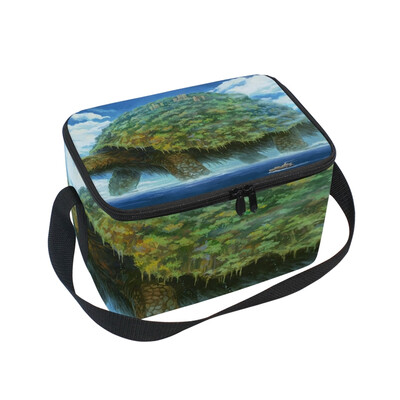 

ALAZA Lunch Box Insulated Fantasy Turtle Lunch Bag Large Cooler Tote Bag for Men Women