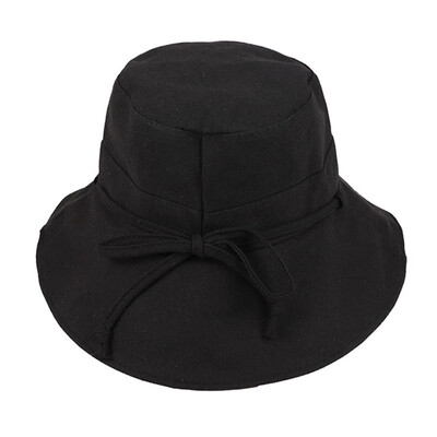 

Women Girls Bucket Hats Wide Brim UV Protection Floppy Foldable Bow knot Sun Hat Outdoor Camping Fish men Cap