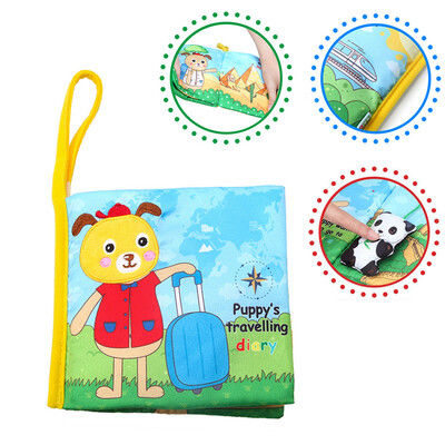 

YIWULABBSKY Baby Puzzle Lovely Cloth Book Baby Toy Cloth Development BB Sound Books