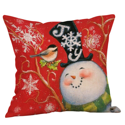 

Toponeto Christmas Christmas Snowman Cushion Cover Throw Pillow Case Sofa Bed Home Decor