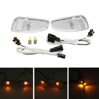 

2pcs Car LED Side Marker Light Lamp Cover Amber 12V For Jeep Traitors 2015-2017