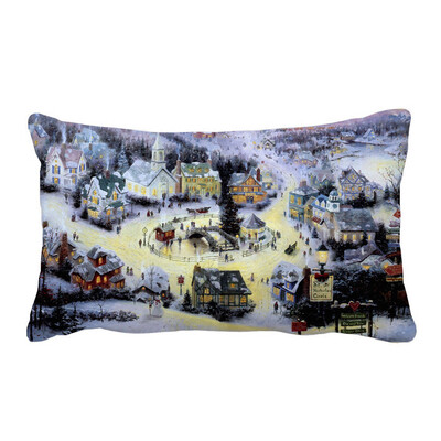 

Tailored Christmas Pillow Sofa Waist Throw Cushion Cover Home Decor A