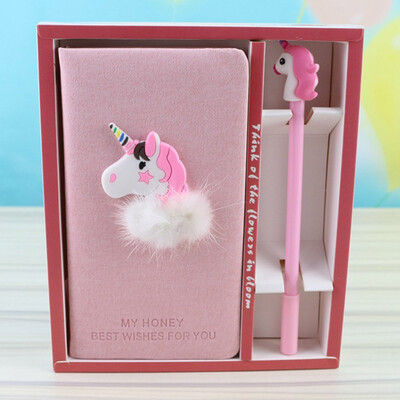 

Notebook Set Unicorn Cartoon Cute Notebook Sweet Gift