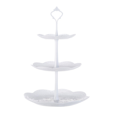 

Toponeto 3-Tier Cupcake Stand Cake Dessert Wedding Event Party Display Tower Plate Round