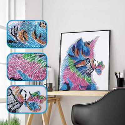

Siaonvr Special Shaped Diamond Painting DIY 5D Partial Drill Cross Stitch Kits Crystal R