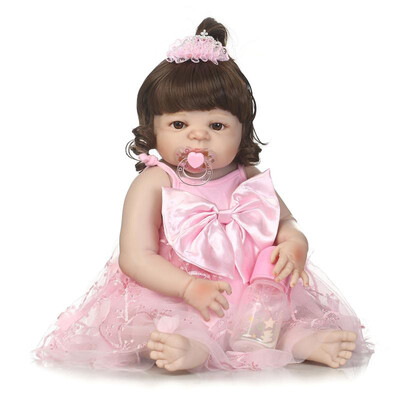

22in Reborn Baby Rebirth Doll Kids Gift All silica Gel Girl