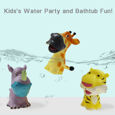 

YIWULARubber Creatures Animals Water Toy Baby Bathroom Pool Bath Toy Accessory for Kid