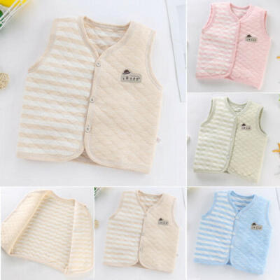

Newborn Baby Girl Boy Kid Cotton Jacket Coat Thick Outwear Vest Autumn Clothes