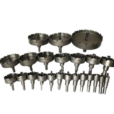 

16PCSSet Carbide Tip HSS Drill Bit Saw Metal Drilling Hole Cut Tool 15161820222526283032353840454850mm