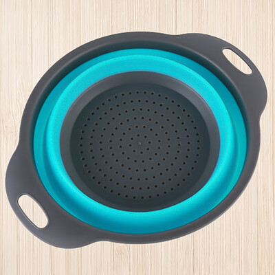 

Folding Collapsible Silicone Colander Strainer Kitchen Fruit Filter Basket Small