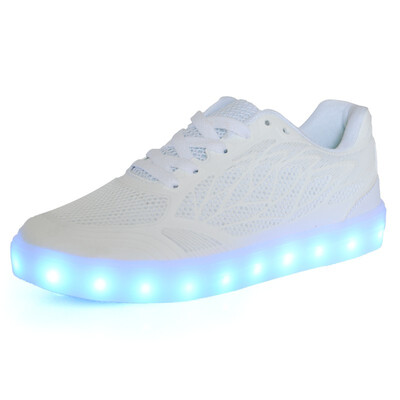 

2018 COOL Luminous Sneakers for Girls&Boys Kids Glowing Sneakers with LED Light USB Charge Suitable Breathable Shoes
