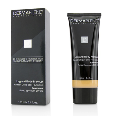 

DERMABLEND - Leg&Body Make Up Buildable Liquid Body Foundation Sunscreen Broad Spectrum SPF 25 - Light Sand 25W 100ml34oz