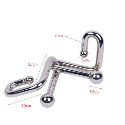 

YIWULAMetal Wire Brain Teaser Game Puzzles Educational Toy Disentanglement Puzzles