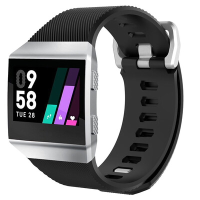 

〖Follure〗Soft Silicone Replacement Sport Strap Watchband For Fitbit Ionic Smart Watch BK