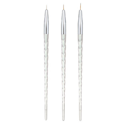 

3pcs Nail Art Brushes Liner Tools Drawing Line Pen UV Gel Painting Acrylic Nail Brush Pen