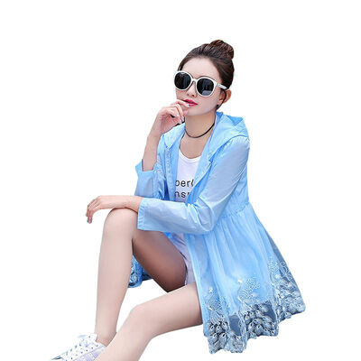 

2019 Summer Jacket Women Fashion Concise Casual All-match Sunscreen Solid Color Dry Fast Long Sleeve Sun-protective Clothes