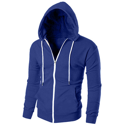 

Gobestart Mens Casual Slim Fit Long Sleeve Zipper Hoodie With Pocket Outwear Blouse