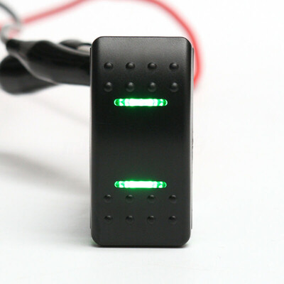 

LED Display DPDT Switch ABS Double Terminal Rocker For Car Motorcycle Off-road