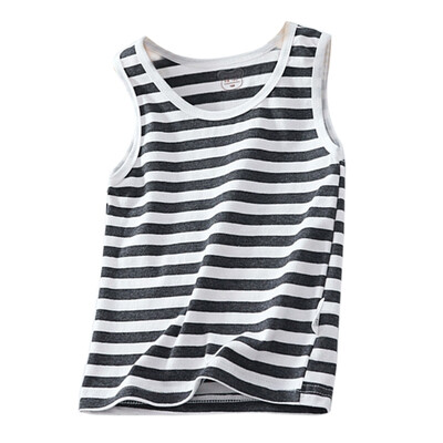 

Kids Underwear Model Cotton Girls Stripe Tops Solid Color Girls Vest Children Singlet Tops Undershirt for 2-7 Years