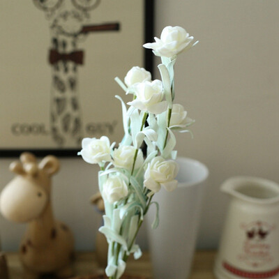 

Snowflake Artificial Flowers Wedding Decor Simulation Bride Bouquet pu Calla Real Touch Flores Para for Home Garden decor