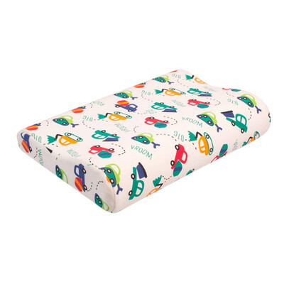 

Baby Pillows Cartoon Print Prevent Head Syndrome Memory Cotton Head Shape Molding Air Mesh Breathable Pillow