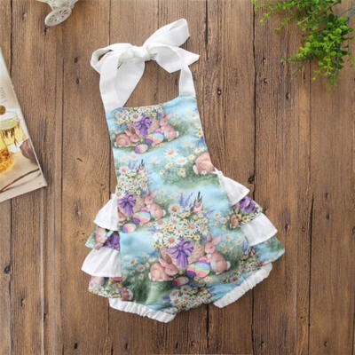 

AU Newborn Easter Bunny Clothes Baby Girl Kids Romper Bodysuit Playsuit Outfits