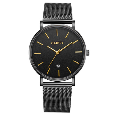 

〖Follure〗Business Fashion Simple Simple Casual Calendar Net With Strap Mens Watch