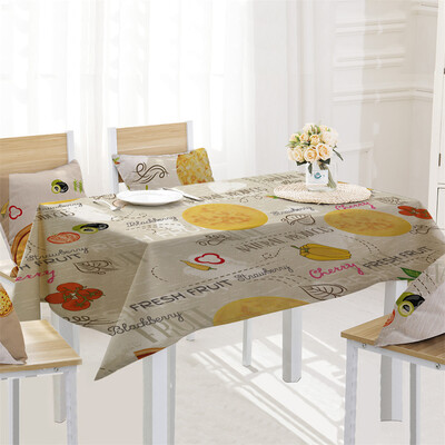 

Toponeto Pizza Table Cloth Linen Tablecloth For Kitchen Decorative Dining Table Cover
