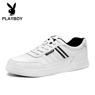 

Playboy PLAYBOY fashion sports&leisure shoes mens low-top tie wild DA75167 white black 39