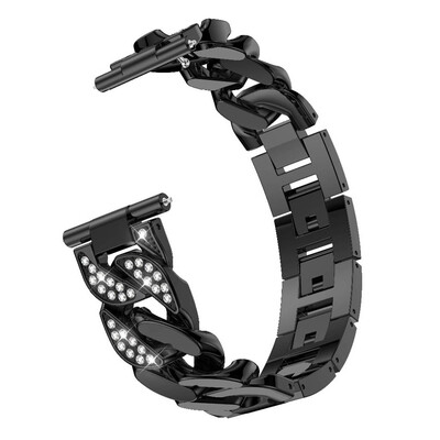 

〖Follure〗Single Row Cowboy Diamond Alloy Watch Band Wrist Strap For Fitbit Versa Lite
