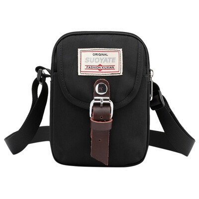 

Tailored Womens Solid Color Shoulder Messenger Bag simple Canvas Bag Portable Phone Bag