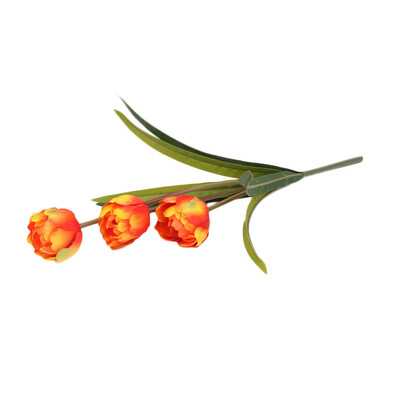 

Gobestart Tulip Artificial Flower Latex Real Bridal Wedding Bouquet Home Decor