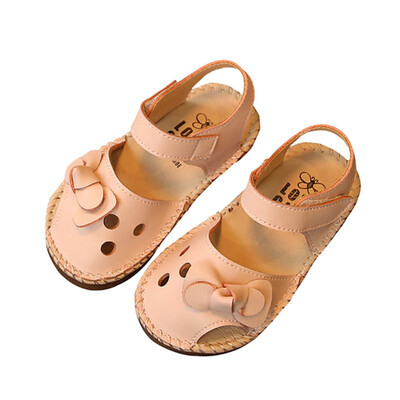 

Toddler Girls Sandals Summer Baby Girls Shoes Breathable Anti-Slip Bowknot Design Sandals Toddler Soft Soled Sneakers