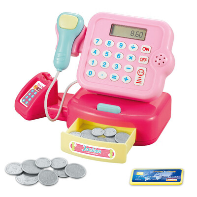 

Gobestart Kids Pretend Toys Simulation Cash Register- Shopping Cashier Role Play Game Set