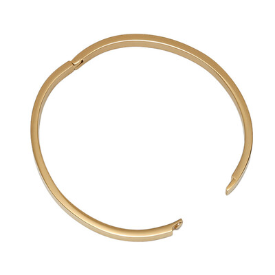 

Fashion Women Accessory Jewelry Simple Bangle Gold-Plated Stainless Steel Cuff Bracelet
