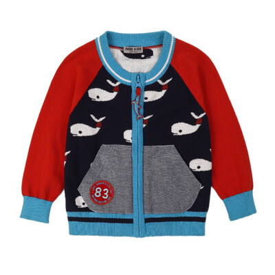 

Children Cartoon Print Fashion Cardigan New Autumn Boys Casual Outerwear Children Tops Coats Kids Clothing 1-5Y
