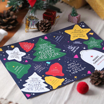 

Simple Merry Christmas Label Hanging Card Gift Tag Wedding Party Xmas Ornaments Decor Paper Gift Tags