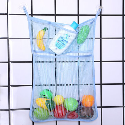 

Baby Kids Mesh Basket Bath Tub Toy Storage Net Folding Hanging Bag Organiser