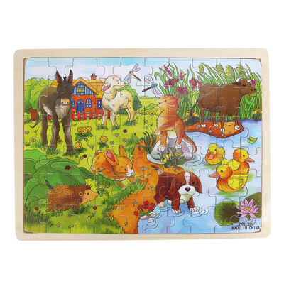 

Tailored 1PC Wooden Apple House Puzzle Educational Developmental Baby Kids Training Toy A