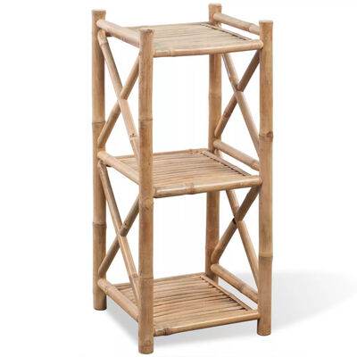 

3-Tier Bamboo Shelf Square