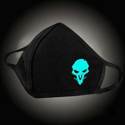 

Luminous Cotton Mouth Mask Anti Haze Dust PM25 Protective Face Mouth Mask Washable Fashionable Mask Black