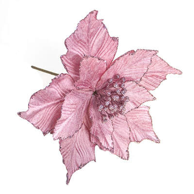 

Colorful Christmas Simulation Glitter Flower Artificial Flowers Christmas Tree Decoration Party Ornaments Christmas Decoration