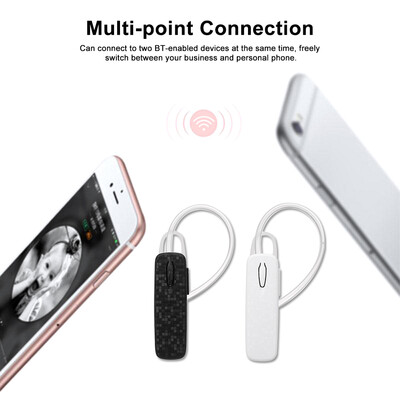 

AL7 Wireless Bluetooth Headphone Single-ear Business Headset Ear Hook with Mic Ear Hook