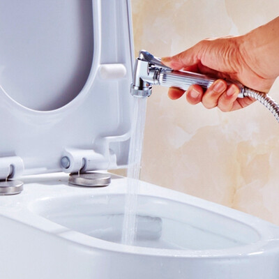 

Chrome Douche Bidet Spray Shattaf Muslim Shower Head Brass Handheld Toilet Kit