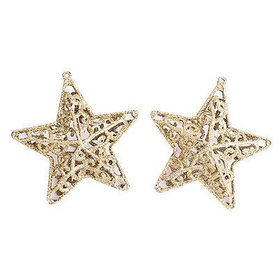 

Toponeto XMAS Glitter Hollow Snowflake Hanging Star Christmas Party Decor Tree Ornament