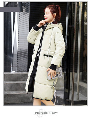 

Winter 2018 new womens jacket down cotton winter jacket womens long cap cotton-padded jacket womens winter coat