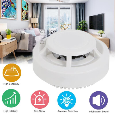 

Independent Type Smoke Detector Photoelectric Smoke Alarm Home Security System Wire-less Smoke Fire Detector Sensor