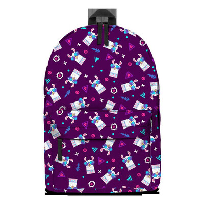 

New Customized Design Alpaca Printed Women Girl Oxford Cloth Backpack Travel Laptop Backpack Student Teenager School Shoulder Bag