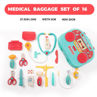 

Tailored 16PCS Children Pretending Doctors Medical Game Suit Role Playing Toy