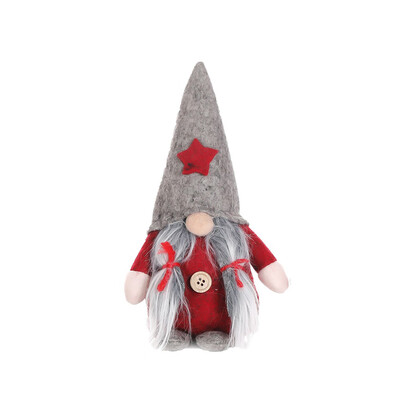 

Christmas Santa Claus Standing Long Hat Gnome Plush Doll Handmade Home Decor